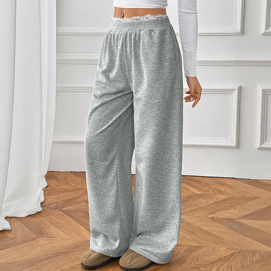 Women's Comfortable and Casual Long Trousers with Elastic Waistband NOVAE