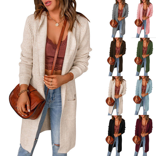 Women's cardigan in a casual oversized style with pockets NOVAE