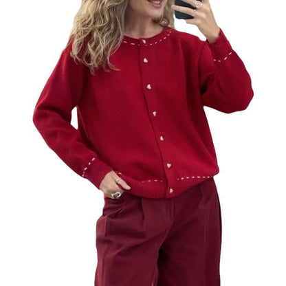 Women's airy cardigan with elegant button details NOVAE