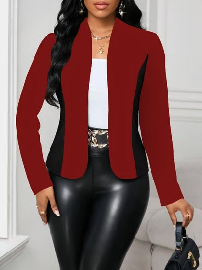 Women's modern blazer jacket with contrasting inserts NOVAE