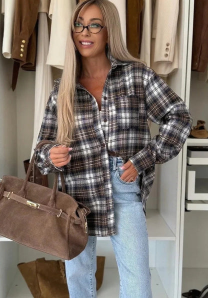 Women's Checkered Overshirt NOVAE