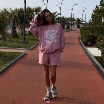 Women's casual sweatshirt with creative logo design and comfortable fit NOVAE