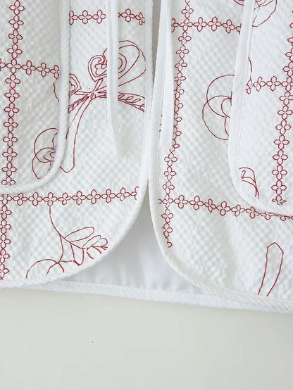 Women's jacket with floral pattern and practical pockets NOVAE