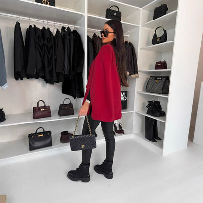 Women's Oversized Blazer with Cape Design and Modern Details NOVAE