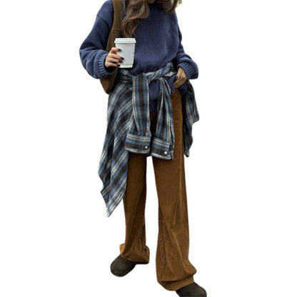 Women's casual knit sweater with trendy oversized cut NOVAE