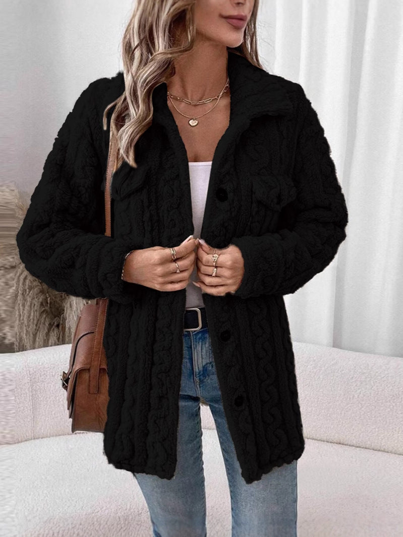 Women's cardigan with textured surface NOVAE