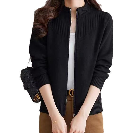 Women's cardigan with high collar NOVAE