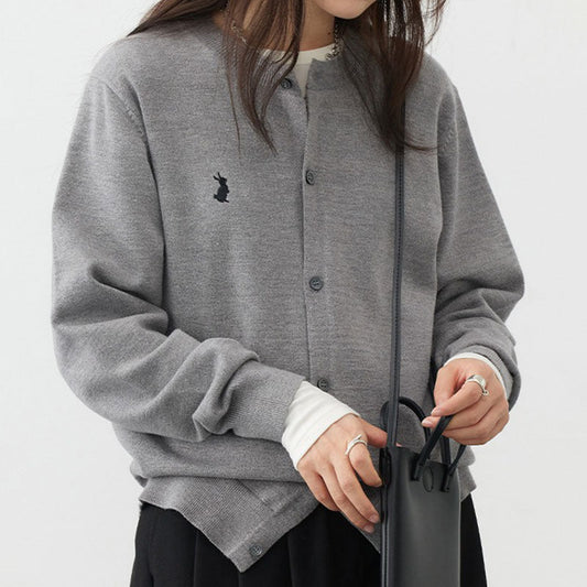 Women's soft cardigan with fine button details and elegant design NOVAE