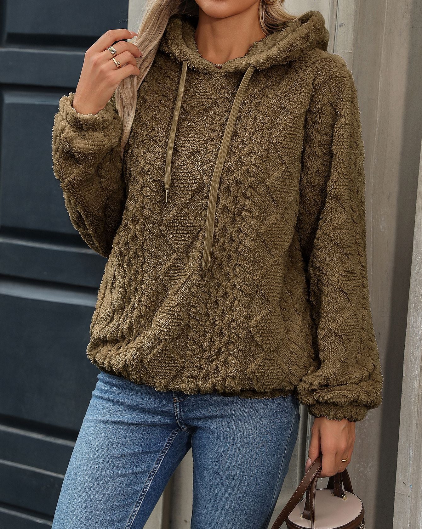 Women's hooded fleece pullover NOVAE