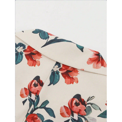 Women's blazer with floral patterns and a modern cut NOVAE