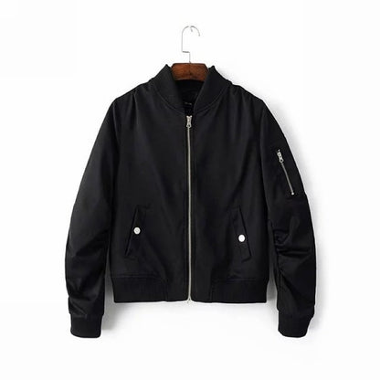 Women's bomber jacket with practical pockets and sporty cut NOVAE