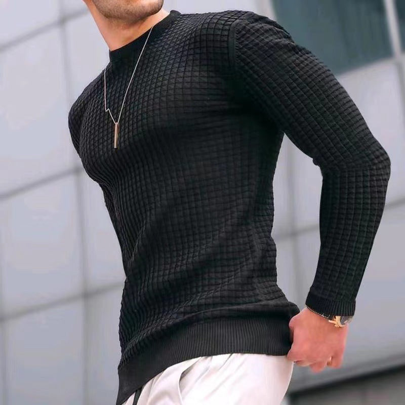 Men's structured knit sweater NOVAE