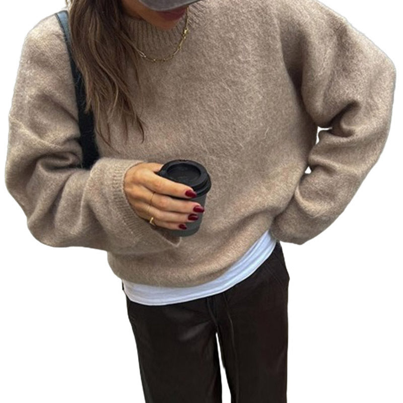 Women's Oversized Knit Sweater in Soft Cashmere Blend NOVAE