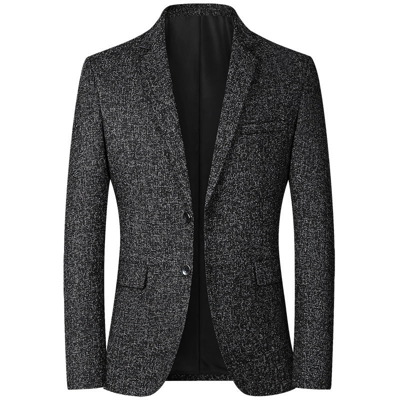 Men's modern and elegant blazer in textured fabric NOVAE