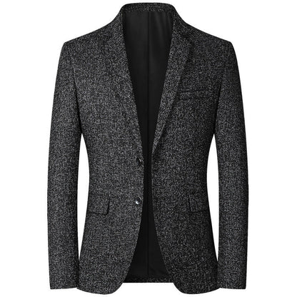Men's modern and elegant blazer in textured fabric NOVAE