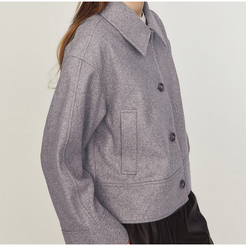 Women's fashionable oversized jacket with innovative collar NOVAE