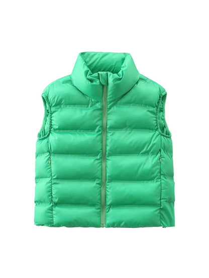Women's down vest with high collar and comfort fit NOVAE
