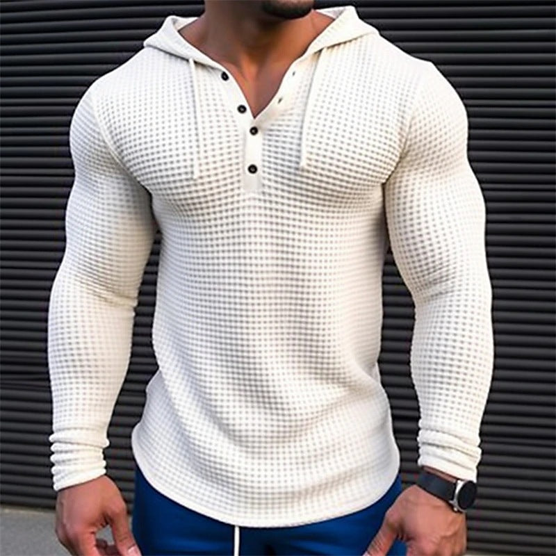 Men's hoodie with structured design and collar NOVAE