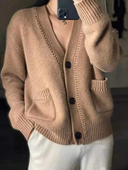 Women's cardigan in a casual oversized style NOVAE