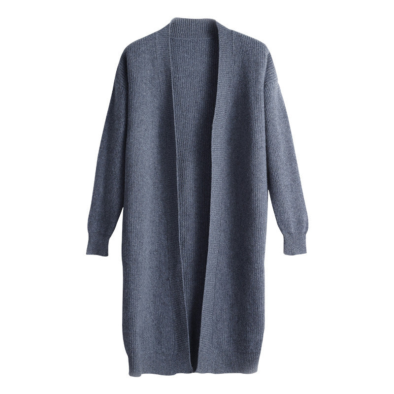 Women's oversized knit cardigan with open design and voluminous sleeves NOVAE