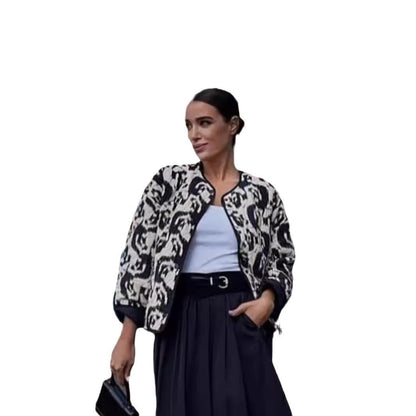 Women's checked overshirt with contrasting details and a relaxed fit NOVAE