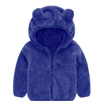 Women's fleece jacket with cute bear ear design NOVAE