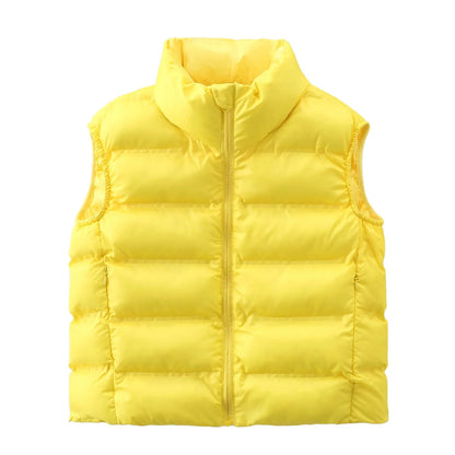 Women's down vest with high collar and comfort fit NOVAE