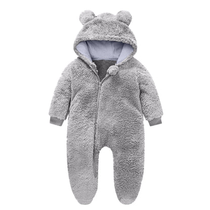 Toddler Fleece Overall with Bear Ears NOVAE