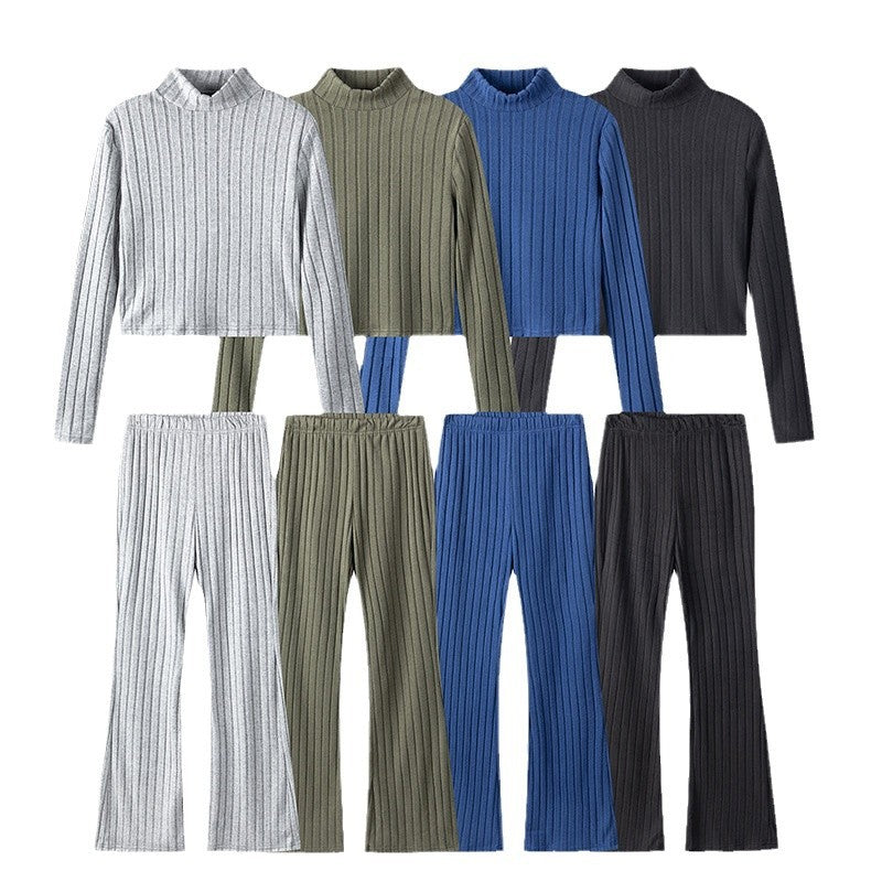 Women's knitwear set with a high-necked design and relaxed fit NOVAE