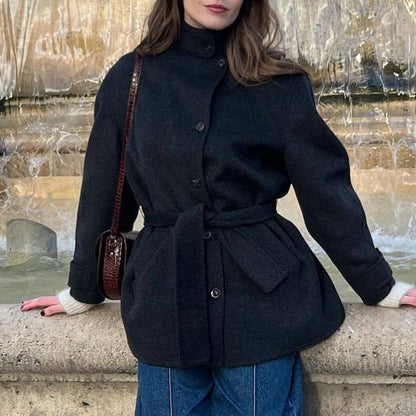 Women's Elegant Transitional Coat with Adjustable Belt NOVAE