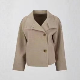 Women's modern and practical short jacket with high-closing collar NOVAE
