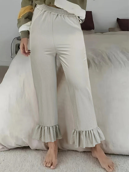 Women's Fluffy Culottes with Ruffled Hem NOVAE