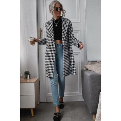Women's oversized blazer in exclusive houndstooth design NOVAE