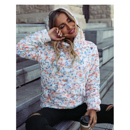 Women's hooded fleece pullover NOVAE