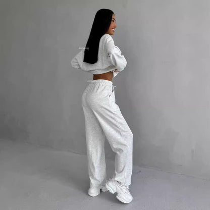 Women's casual tracksuit set with teddy bear motif NOVAE