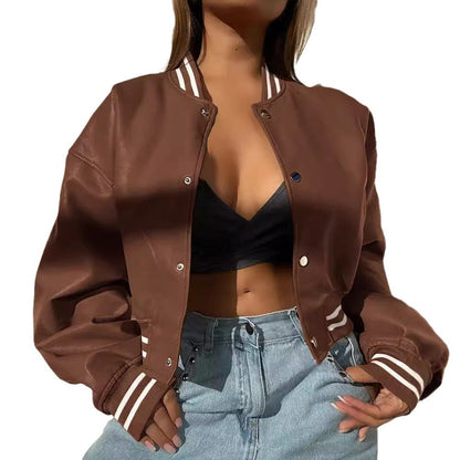 Women's casual bomber jacket with sporty accents NOVAE