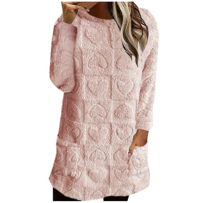 Women's Cozy Tunic with Heart Pattern NOVAE