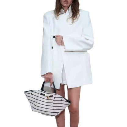 Women's Elegant Blazer Jacket with Refined Details NOVAE