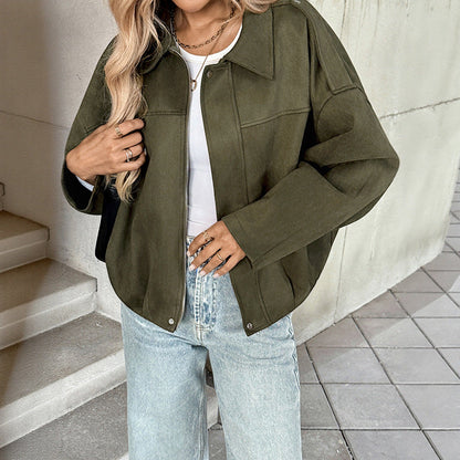 Women's oversized jacket with a relaxed fit and robust material NOVAE