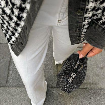 Women's elegant checked jacket with a wide cut and high-quality details NOVAE