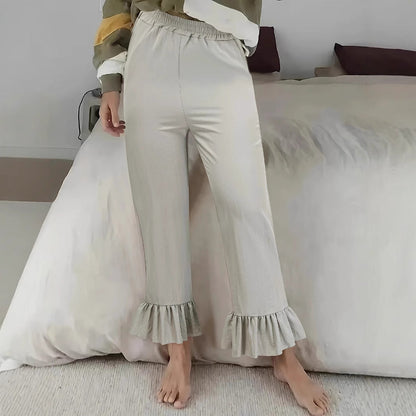 Women's Fluffy Culottes with Ruffled Hem NOVAE