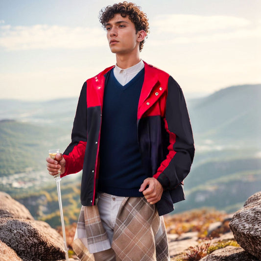 Men's functional transitional jacket with high collar NOVAE