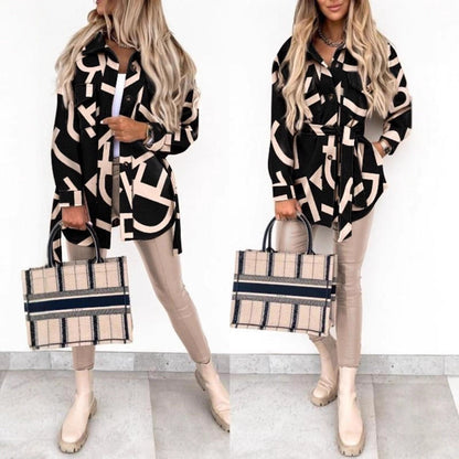 Women's checked overshirt jacket with a lightweight fit and practical pockets NOVAE