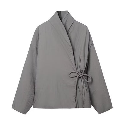 Women's casual wrap jacket with elegant waistline and high-quality workmanship NOVAE
