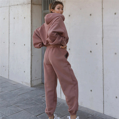 Women's fashionable hoodie jumpsuit with a relaxed fit and practical pockets NOVAE