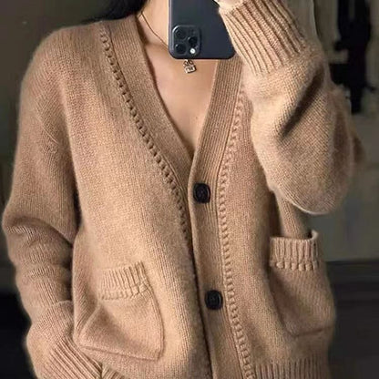 Women's cardigan in a casual oversized style NOVAE