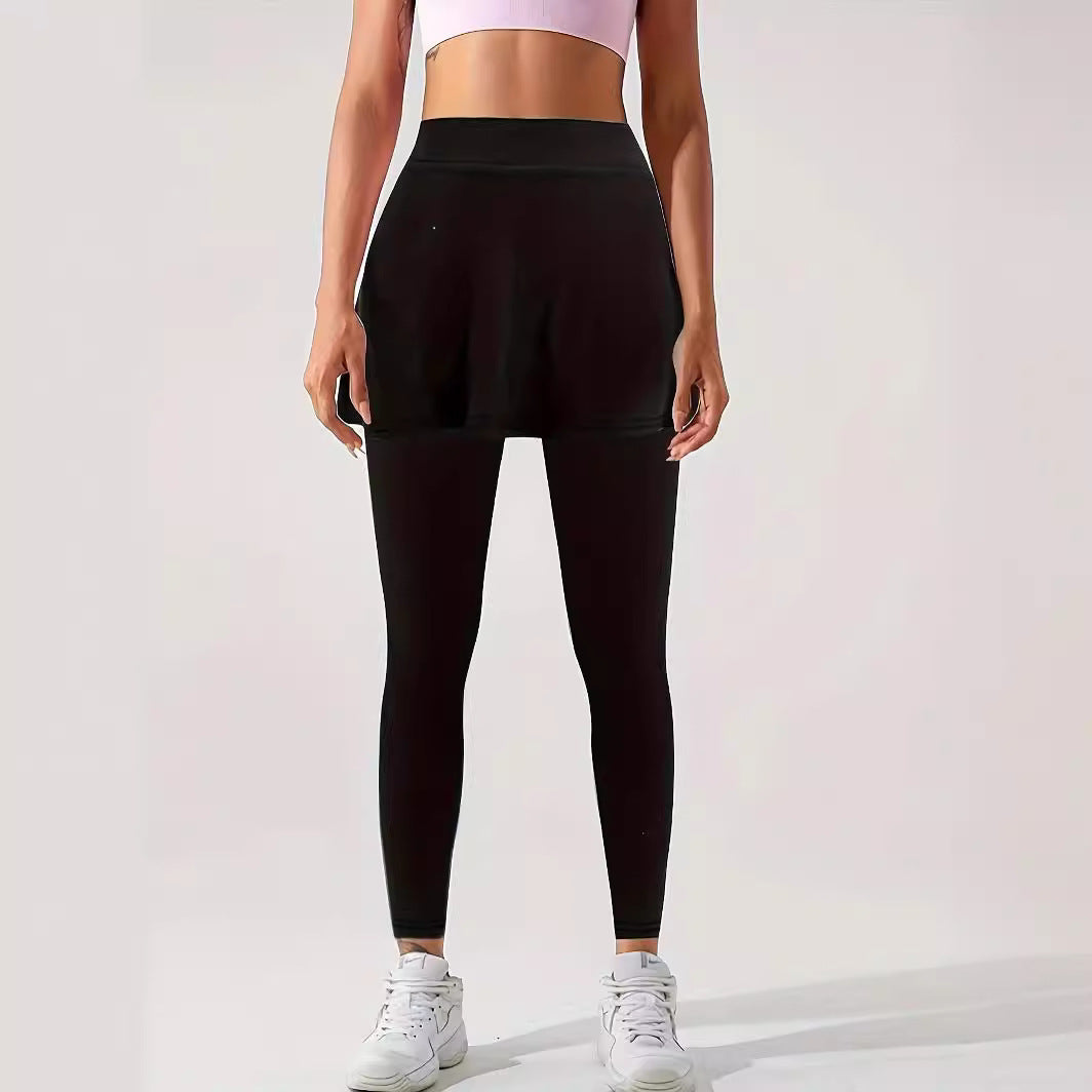 Women's sporty leggings with integrated skirt NOVAE