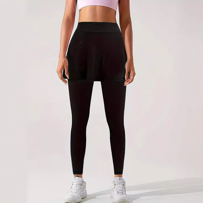 Women's sporty leggings with integrated skirt NOVAE