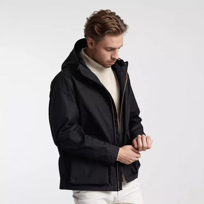 Men's functional transitional jacket with detachable hood NOVAE