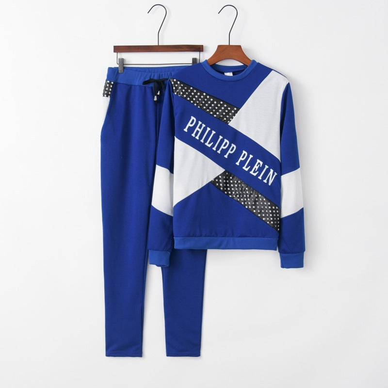 Women's tracksuit with modern graphic design and elastic waistband NOVAE